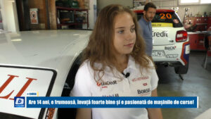 Are 14 ani, este frumoasă, învață foarte bine și e pasionată de mașinile de curse!