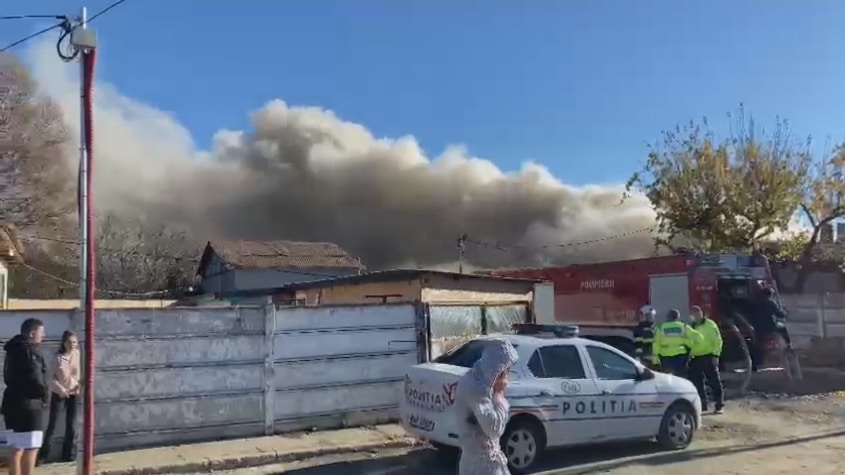 Incendiu violent la Constanța
