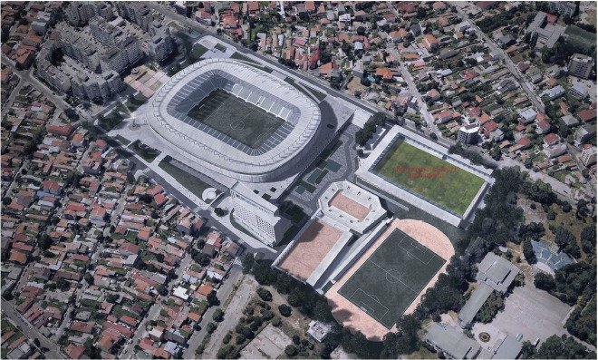 Proiectul noului stadion, în linie dreaptă