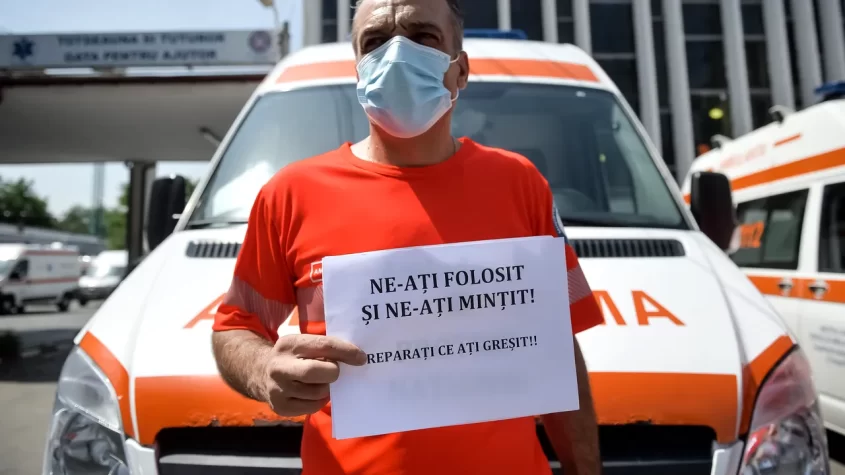 Protest la Ambulanță pe termen nedeterminat