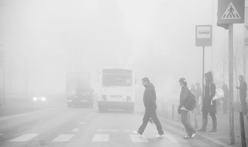Cod galben de ceață în Constanța și Tulcea