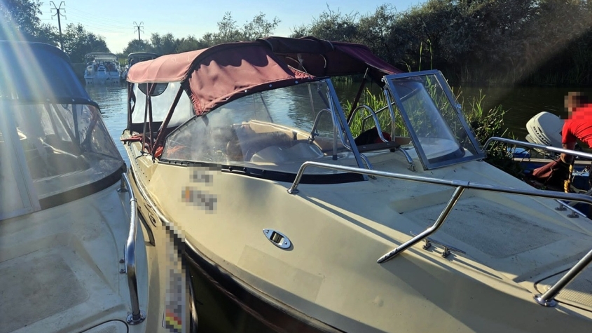 Motor de barcă, dat dispărut în Suedia, găsit de polițiștii de frontieră români
