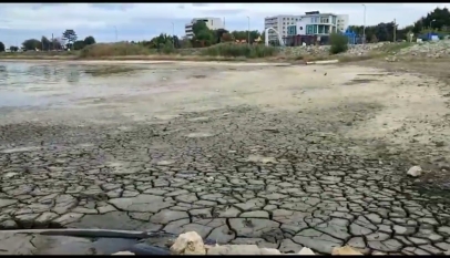 Lacul Techirghiol a secat pe aproape 100 de metri