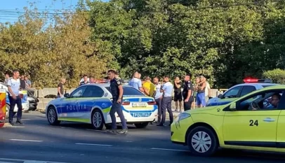 Constanța: Hoț de mașini, oprit cu focuri de armă în trafic